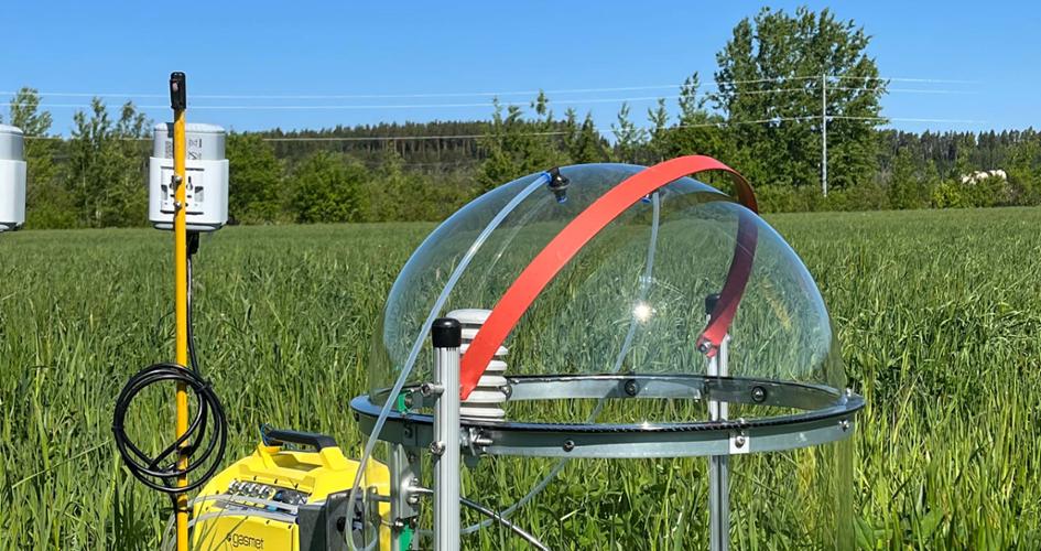 Dark chamber used for the measurement of N2O emissions