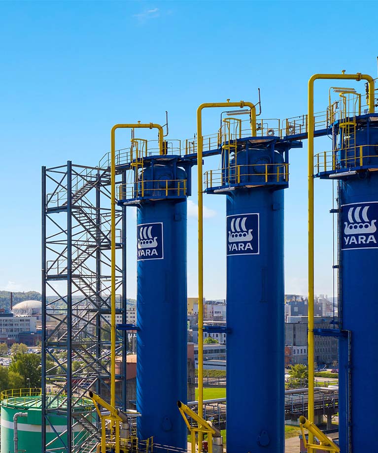 Ammonia plant in Yara Porsgrunn